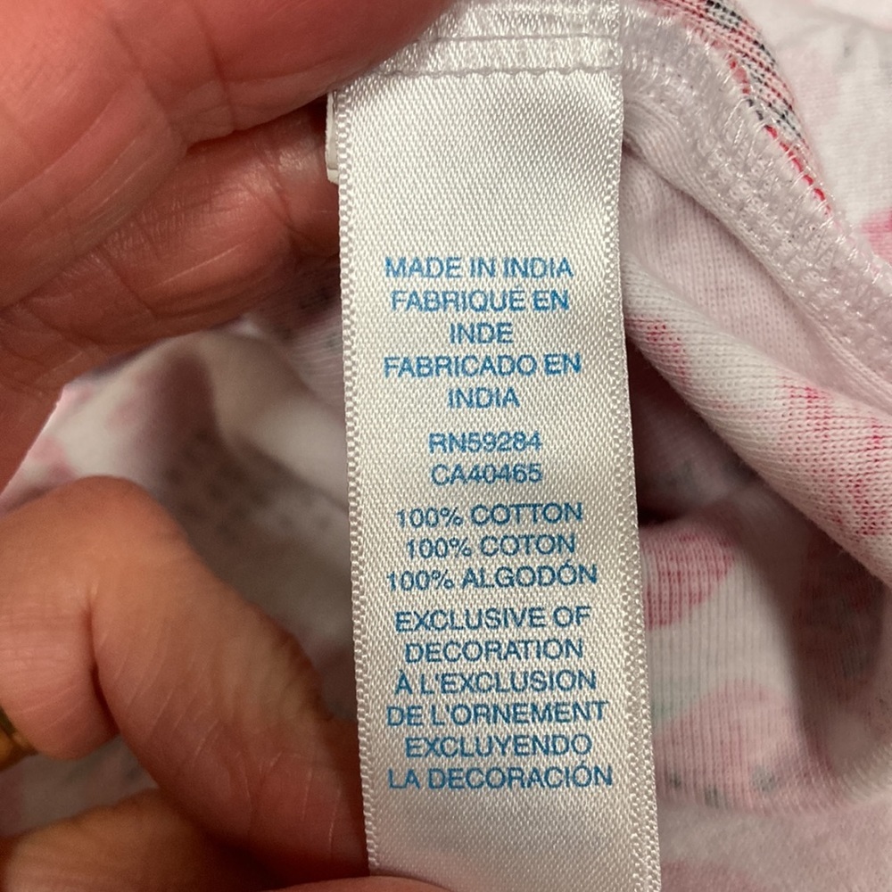 TCP strawberry I love daddy shortall pajama one piece zip cotton 2t - Picture 7 of 7